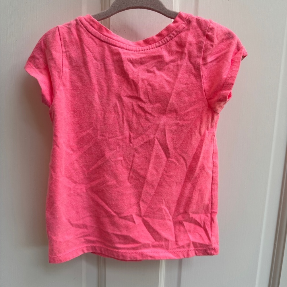 Cat & Jack 2T Girls Pink Short Sleeve Tee Shirt Blouse Radiate Positive Energy - Picture 7 of 7